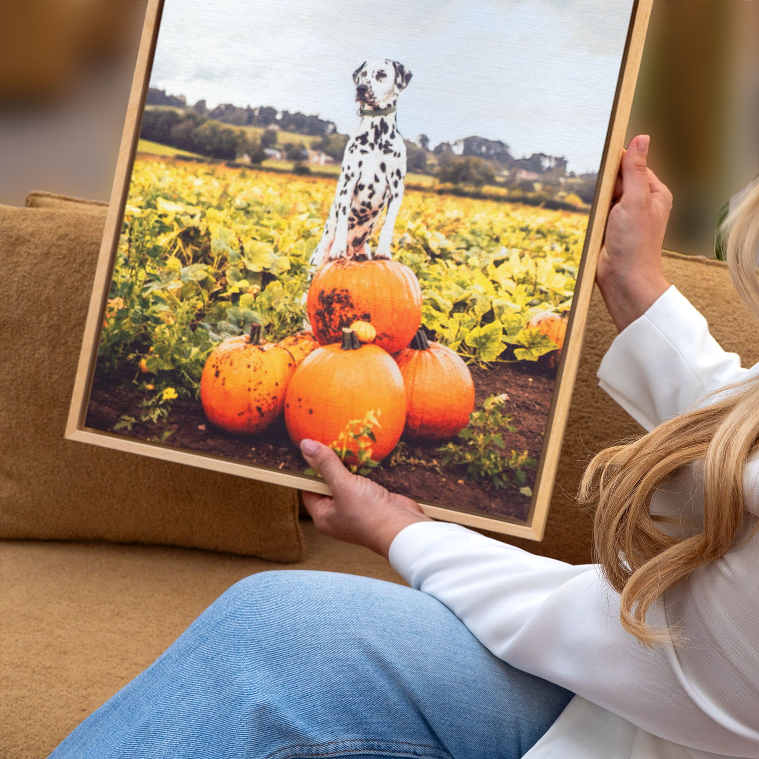 Foto op Aluminium Geborsteld - RVS Look customizable bigfreddy-shop