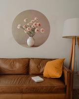 BigFreddy® Pink Flowers Akoestisch Rond bigfreddy-shop Ø 40 cm Met gratis ophangsysteem akp-011-40x40-r-mozm