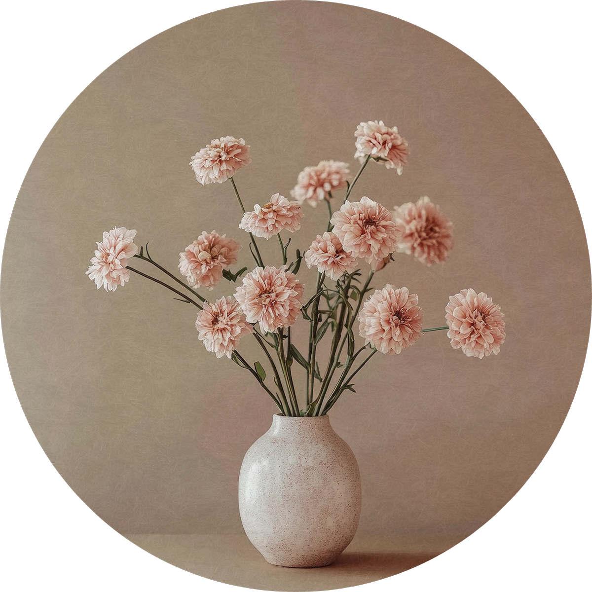 BigFreddy® Pink Flowers Akoestisch Rond  bigfreddy-shop