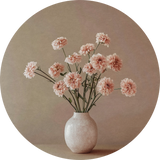 BigFreddy® Pink Flowers Akoestisch Rond  bigfreddy-shop