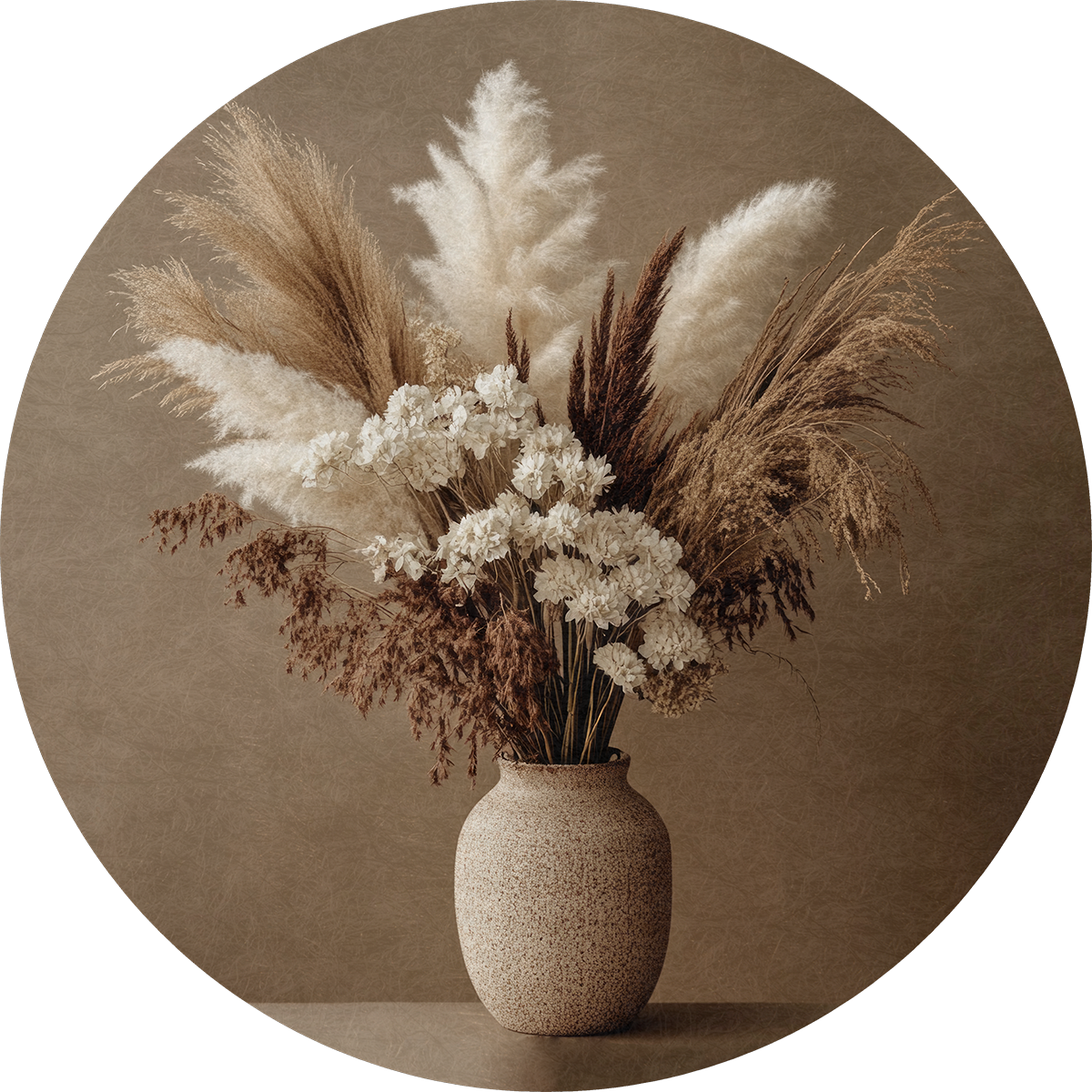 BigFreddy® Rustic Dried Flower Akoestisch Rond  bigfreddy-shop
