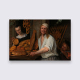 Aluminium - Bakker Arent Oostwaard en zijn vrouw bigfreddy-shop 70x50 cm Blind kunststofophangsysteem dbw-012-70x50-mko