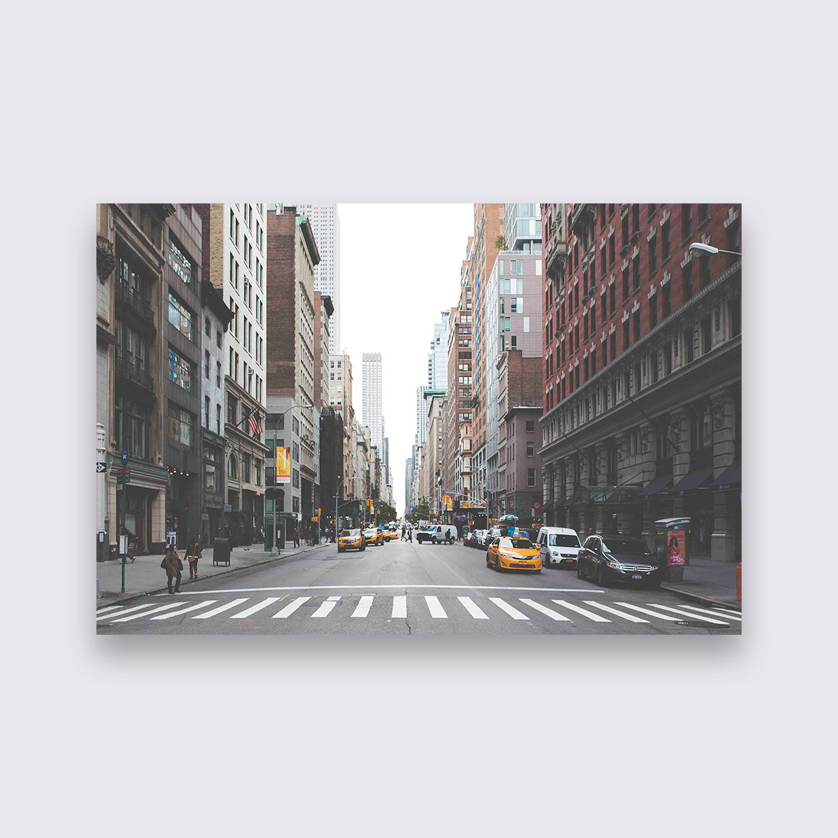 Aluminium - the streets of NY bigfreddy-shop 70x50 cm Blind kunststofophangsysteem dbw-038-70x50-mko