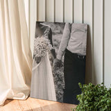 Foto op Aluminium Geborsteld - RVS Look customizable bigfreddy-shop