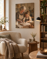 Foto op canvas in een gezellige woonkamer