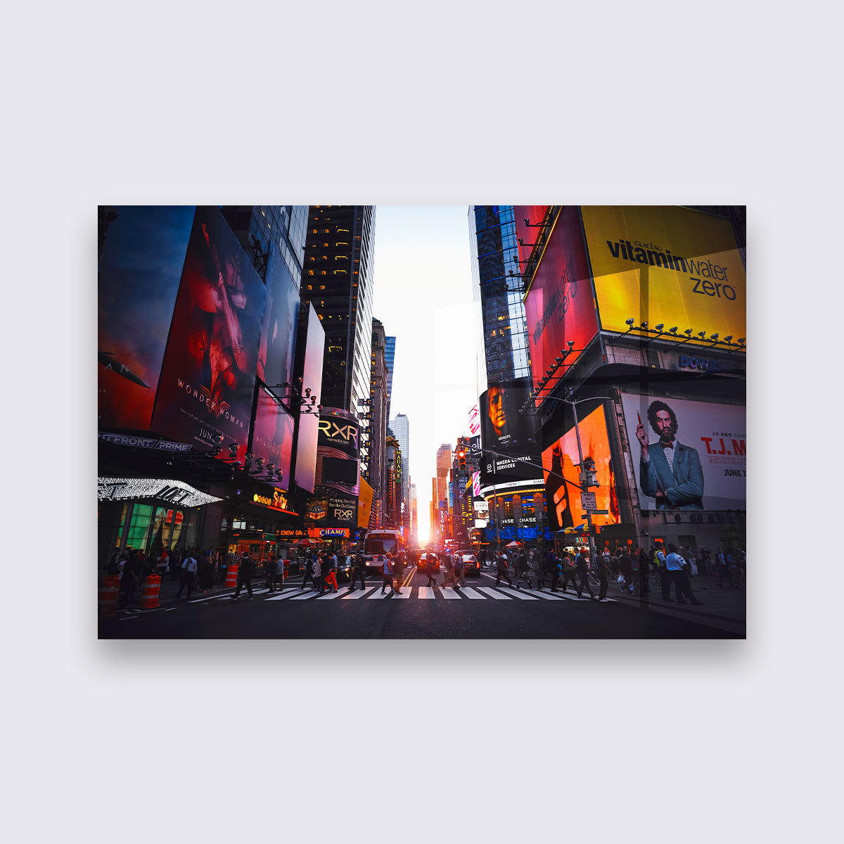 Plexiglas - Time Square  bigfreddy-shop 70x50 cm Blind kunststofophangsysteem 