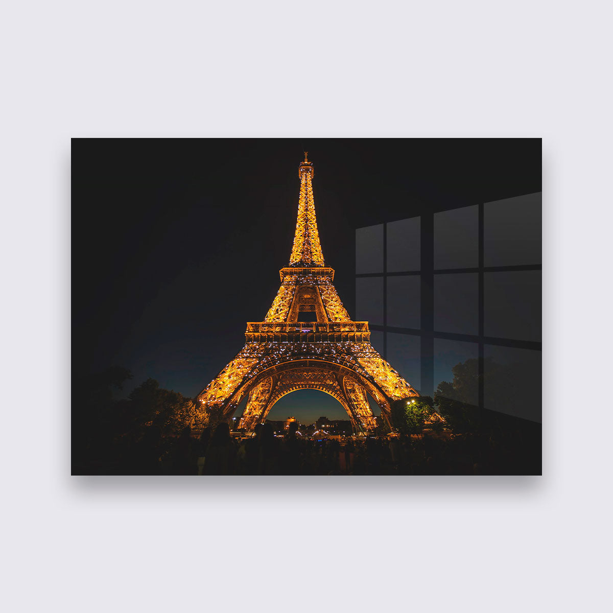 Plexiglas - The Eiffel Tower  bigfreddy-shop 70x50 cm Blind kunststofophangsysteem 